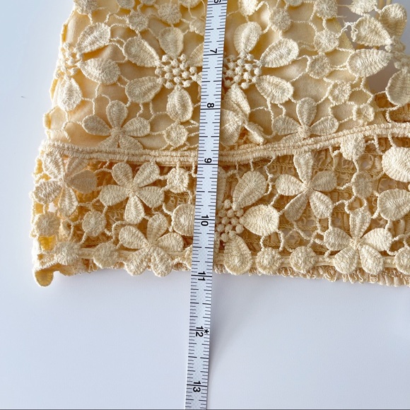 Free People Miss Dazie Bralette Yellow Medium - Picture 8 of 10